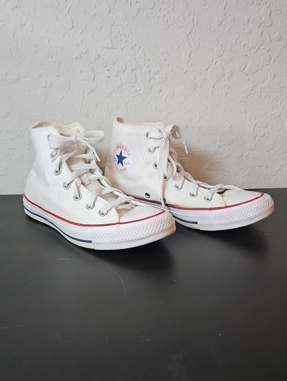 Converse Chuck Taylor All Star High Top Sneakers - White, M5.5, W7.5